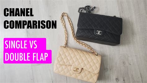 double flap vs single flap chanel|chanel double flap original.